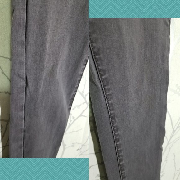 Silver Aiko Gray Mid Rise Skinny Moto Pants - Picture 2 of 6